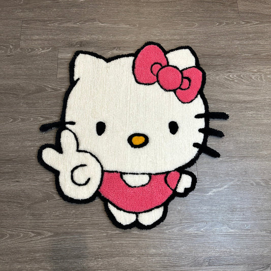 Hello Kitty Peace rug