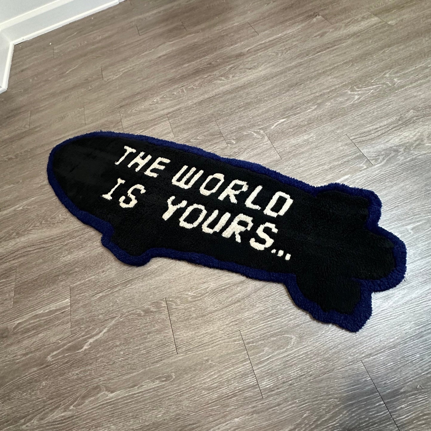 “The world is yours” blimp