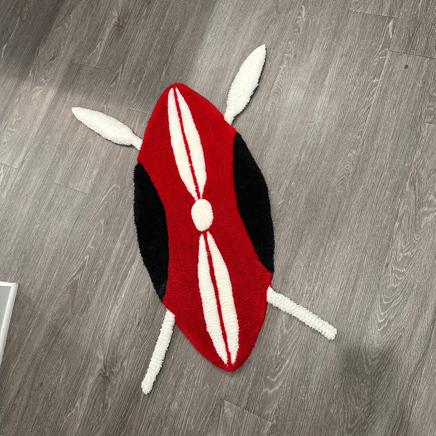 Kenya shield custom rug