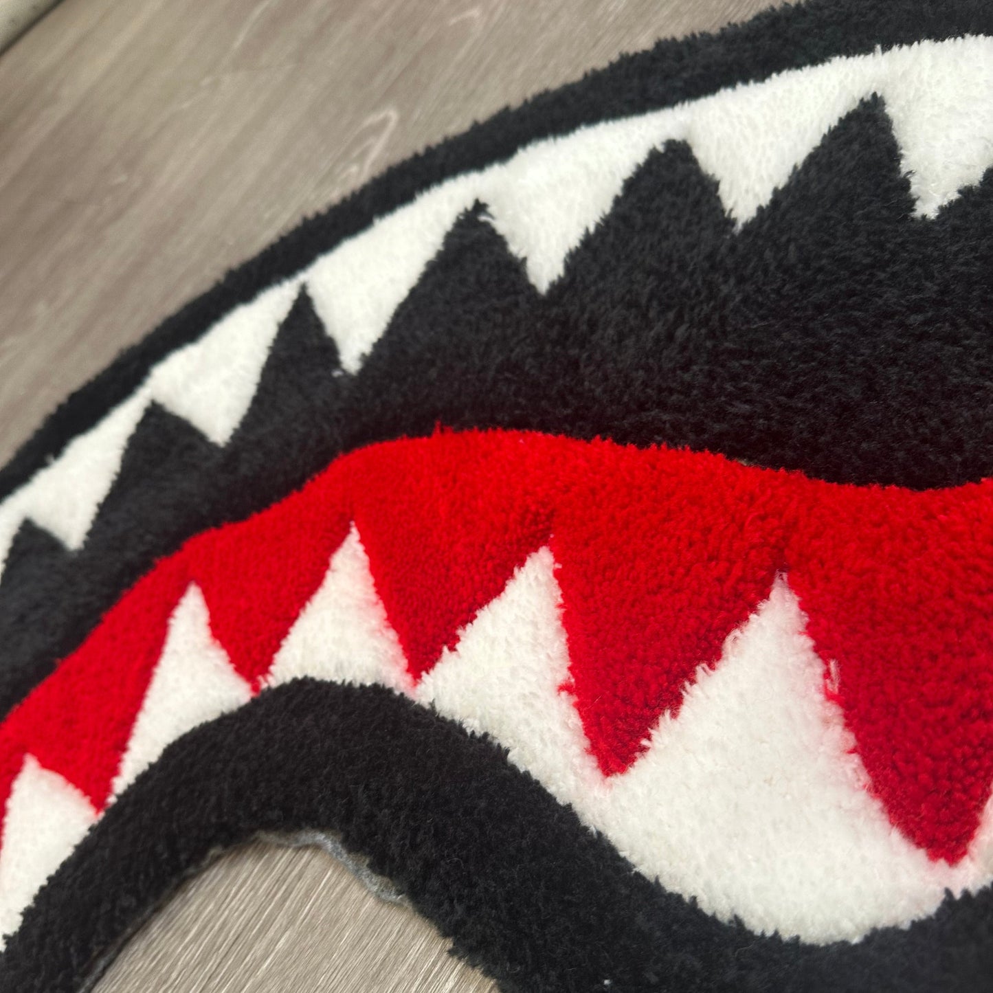 Shark mouth rug