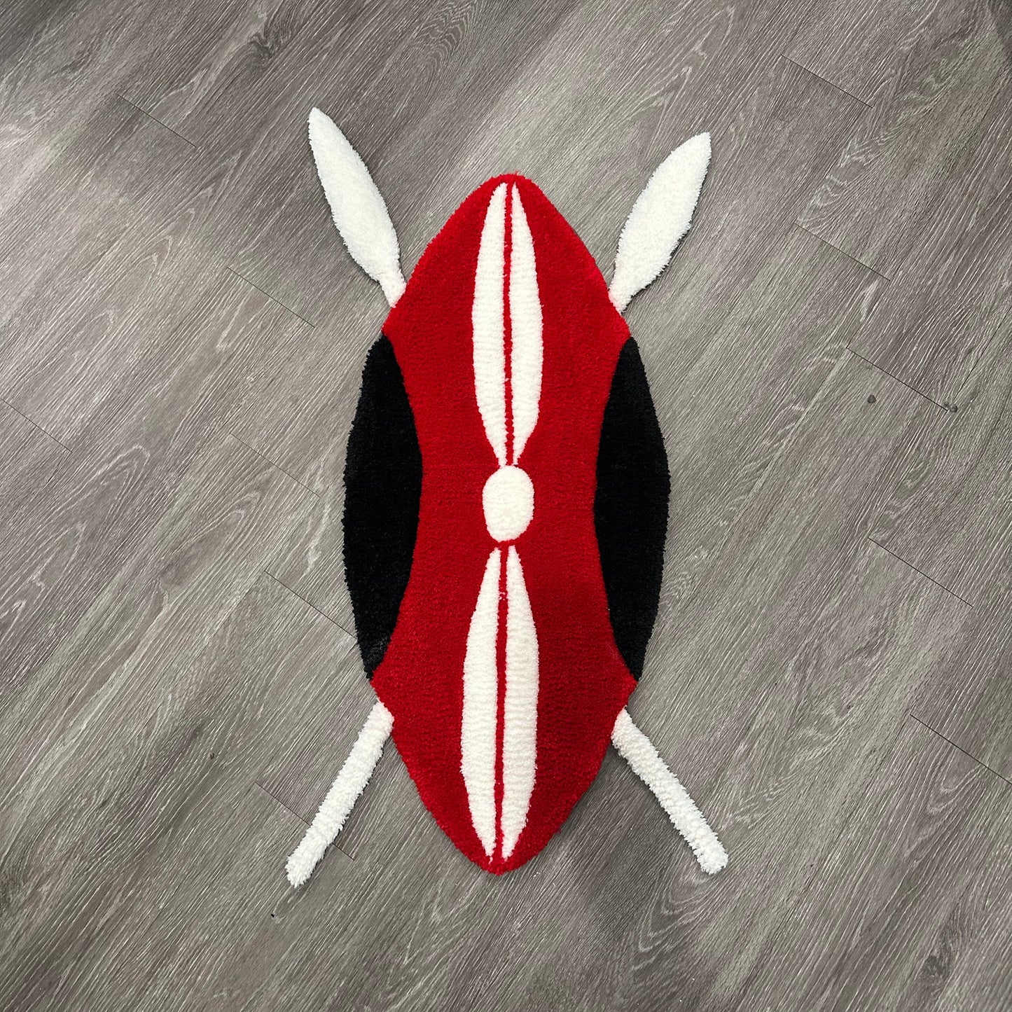 Kenya shield custom rug
