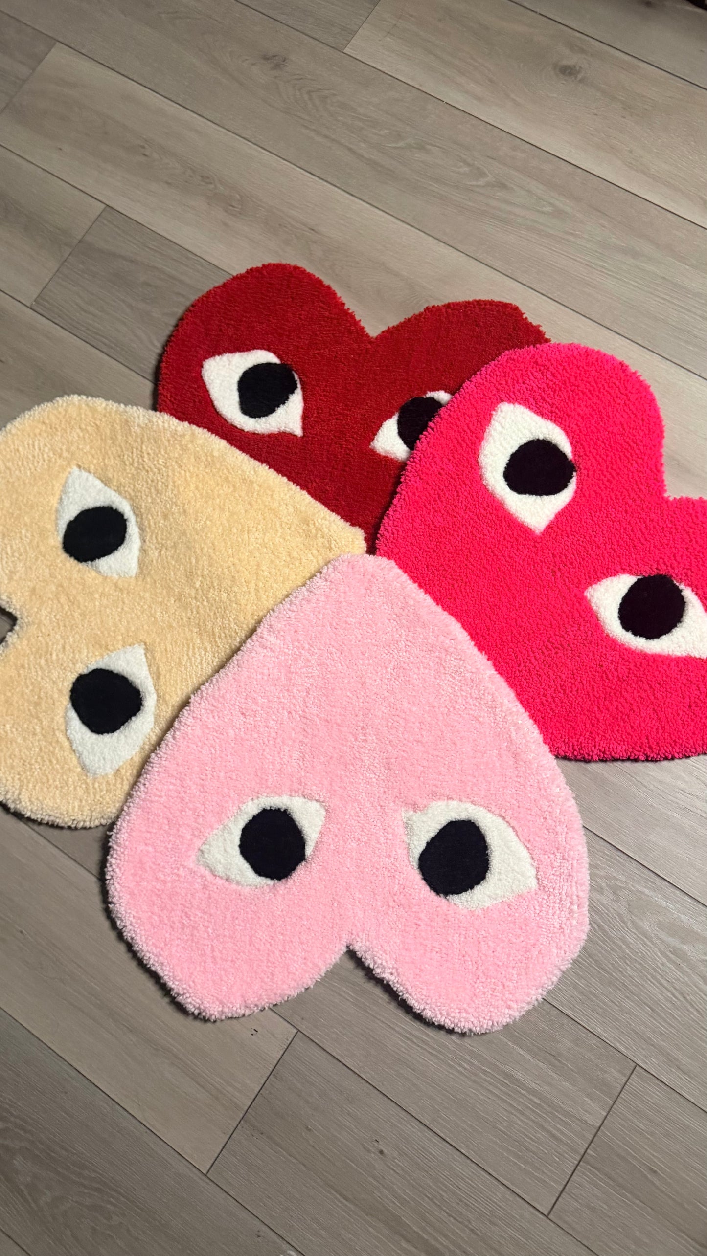 CDG heart rug