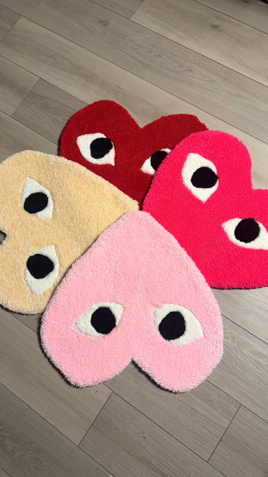 CDG heart rug