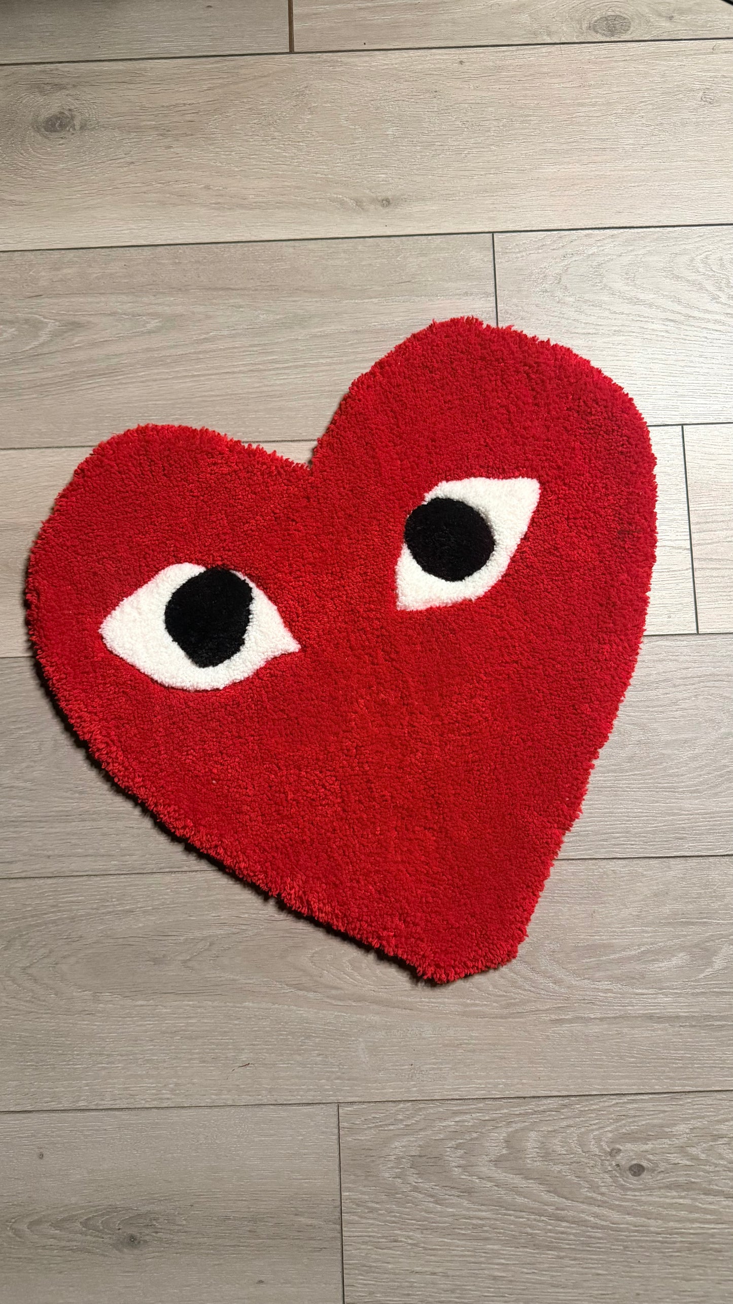 CDG heart rug